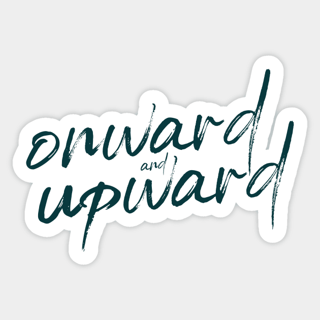 Onward and upward in teal- Catherine the Great Hulu Sticker by tziggles